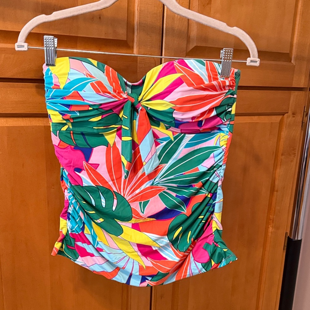 Bleu Rod Beattie Tropical One-Piece Swimsuit - Green, Pink, Yellow, Blue, Orange